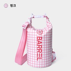 BARREL 4L 棋盤格防水袋, PINK