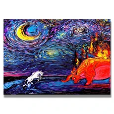 빈센트 고흐의 글 프린트 포스터 위대한 작품 별이 빛나는 밤 캔버스 그림 장식 거실용 벽 예술, 04 0016-13, 04 50x70cm No Frame, 01 빠른, 16. 16 / D. 50x70cm