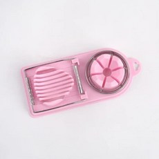 와이어가 꽃잎 모양 주방 계란 슬라이서 커터, 색상: 3. 핑크