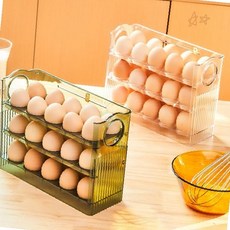 주방 냉장고 신선 계란 정리 수납 케이스 투명 플라스틱 다단 적재 보관함 달걀, 1개, 상세페이지 참조