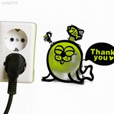 바다표범 몽글몽글 스티커 블랙 물개스티커 콘센트스티커, 상세페이지 기재, 상세페이지 기재, 상세페이지 기재