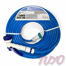 페레테 세차 호스 분사기 스프링호스 청소호스 물분사기, 삼정 세차호스 물분사기 10m 물호스 수도호스 청소건