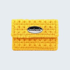 네트공예 DIY 세트 - 카드 지갑 만들기 망스티치 재료 덮개형_handmade 타원 실버 팬던트, 13. P-30 골든 옐로우, 1세트