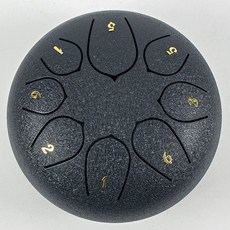 스틸 텅드럼 행드럼 명상, 1개, 네이비블루 6인치 8음