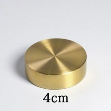 實心黃銅鎮紙 創意圓形金屬壓紙擺件, 1個, 圓形鎮紙中號 4cm