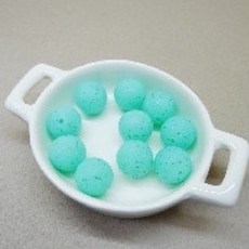 金粉軟膠珠 (串珠/固齒器/奶嘴鏈DIY材料), 透綠