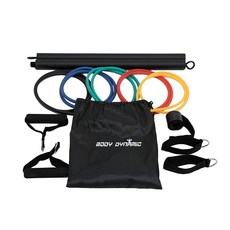 12合1多功能彈力繩組合，居家健身訓練神器，輕巧便攜，全身肌力訓練，附教學指南, 1個