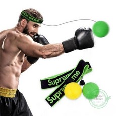 트랜스토어 셀프 머리띠 펀치볼, 노란공, 1개