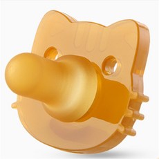 HS 仿母乳安睡型防脹氣奶嘴, 圓頭加貓, 1個