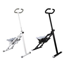 다기능 계단 오르기 기구 가정용 실내 접이식 인-플레이스 러닝 스텝 체중 감량 매직 장비 운동 피트니스, 01 WHITE