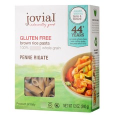 조비엘 글루텐 프리 브라운 라이스 파스타 펜네 리가테 무설탕, 340g, 1개