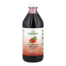 Dynamic Health 크랜베리 울트라 6배 ​​농축액 무가당 쥬스 473ml 1개