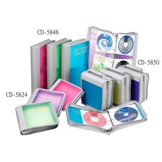 雙鶖 冰彩系列 48片活頁式 CD拉鍊包 CD-5848, 1個