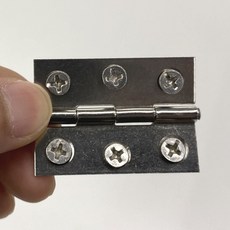 스테인레스 미니 경첩 2인치 4p 가구 문짝 서랍 수리 diy 철물 부속 서랍부속 가구경첩 미니나비경첩