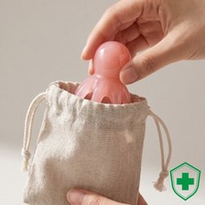 승모근마사지기 림프순환 지압용 얼굴마사지기, 문어괄사안마기-핑크