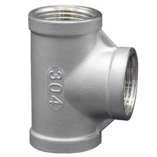 [ 1184761 ] 아구티아 304 스테인리스 스틸 1.3cm(1/2인치) 암 NPT 티 피팅 - 물 및 공기 시스템용 T-조인트 커넥터 (1팩), 1개