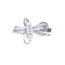 DC5V LED 디머 USB 포트 전원 공급 라인 디밍 색상 조정 2m 연장 케이블 ON/OFF 스위치 어댑터 포함 LED 전, 03 White 2m