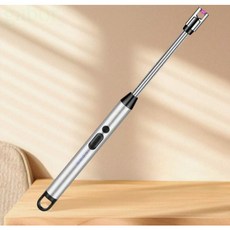 雨林薰舍 電弧脈衝點火器 香氛蠟燭點菸器 防風USB充電打火機, 1個, #紳士銀