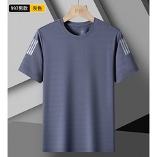 運動速乾衣 冰絲涼感薄款圓領短T