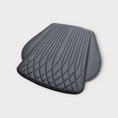 차량용 리무진가죽시트방석, 1개, 블랙