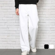 남성바지 프리미엄 2컬러 와이드 리파인드 코튼팬츠