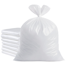 리바앤코 프리미엄 비닐봉투 화이트 반투명 고강도 대용량 평판봉투 재활용 쓰레기봉투, 50개, 60L