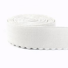 20 미터 블랙 화이트 소프트 탄성 밴드 10-50mm 속옷 고무 밴드 브래지어 레이스 바지 요가 허리 벨트 DIY 의류 봉제 액세서리, EB218-화이트, 15mm, 1개