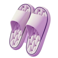 MIR WAY 미끄럼방지 논슬립 물빠짐 욕실 슬리퍼 욕실화, 퍼플, 1개