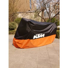 오토바이용품 모토 커버 UV 레인 방수 보호 덮개, 2XL KTM RC 블랙 실버