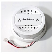 가스탐지부 자동식소화기 감지부 LNG 도시가스 가스경보기 DC.12V 누설 누출감지, 화이트, 1개