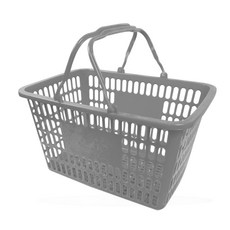 마트바구니 쇼핑바구니 시장바구니 장바구니, 1개, 회색