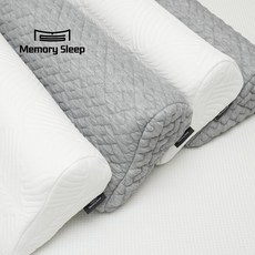 [메모리슬립] 메모리폼 경추 하프베개, 화이트, 1개