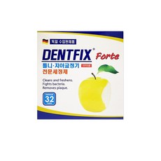 덴트픽스 틀니 치아교정기 전문세정제, 32개입, 1개