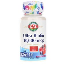 KAL 維生素保健食品錠 綜合莓果味 10000mcg, 1個, 60 件