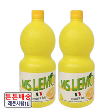MS 레몬즙 / 레몬에이드/레몬원액/레몬/R, 2개, 1L