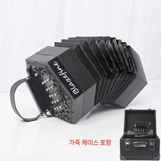 반도네온 와인 교육 청색본체 육각 초보자용 이음 내추럴, 블랙-1 30키 (이/체코)