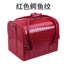 휴대용 메이크업 파우치 방수 화장품 가방 여행용 수납 정리함, 1, A. 레드