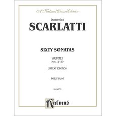 스카를라티 60 소나타 1권 피아노 악보 Scarlatti Sixty Sonatas Volume 1 [00-K03859]
