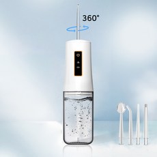 nimin 구강세정기 휴대용 물치실 치아 세척 워셔픽 노즐4P 포함, CY9화이트