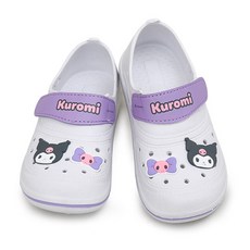 Kuromi 防滑兒童魔術貼拖鞋