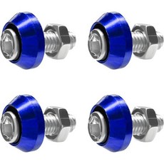 4개 세트 오토바이 번호판 볼트 M6 알루미늄 합금 차량 태그 프레임 장식용 고정구 나사 엔진룸 꾸미기 키트 대부분 차량용 자동차 액세서리 빨강, Blue