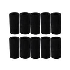 아띠꼴로 스포츠 손가락 마디 보호대 마디 밴드 10개1세트, 블랙, 1세트