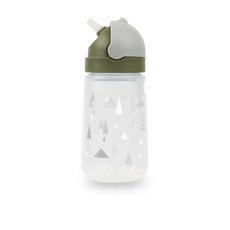 【MEROWARE】MATT躲貓貓感溫變色 兒童水壺 400ml 【La nube親子選物 台灣總代理】, 大象灰+ 抹茶綠 (童趣森林), 1個