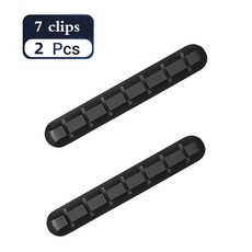 케이블 주최자 실리콘 USB 와인 데스크탑 보호기 마우스 헤드폰 홀더 와이어 관리 클립, 7 Clips 2 PCS