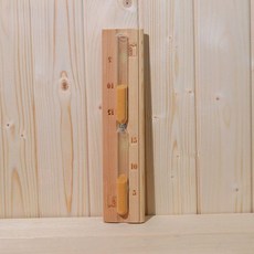 편백나무 사우나 온천 히노끼 가정용 목욕통 바가지, 1개, 화이트파인 우드 타이머 모래시계