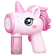 獨角獸泡泡機 電動泡泡機 自動泡泡機 交換禮物 商檢合格, 粉色, 1個