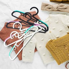 아기옷장 옷걸이 유아논슬립 5개, 블랙 민트, 1개