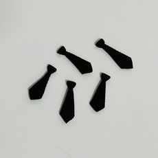 넥타이(5개입) 석고방향제재료 지방이베어브릭장식 미니인형장식 미니어처 꾸미기재료