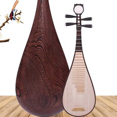 民音 雞翅木紅木琵琶 兒童成人琵琶樂器 初學入門專業演奏琵琶 民族樂器, 中號【雞翅木】演奏級, 1個