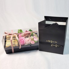 어버이날 카네이션 꽃다발 용돈박스 스승의날 선생님 어린이집, 사랑합니다(핑크) 2개세트, 1개